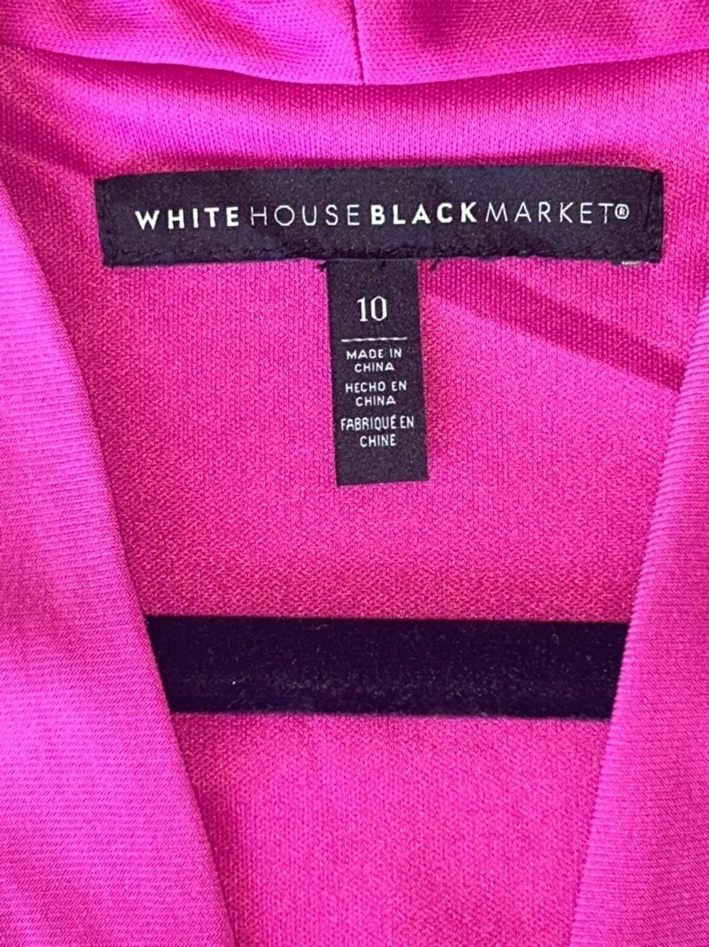 WHBM Sleeveless A-Line Midi Dress 10 Pink Wedding Office Travel Barbie Twist